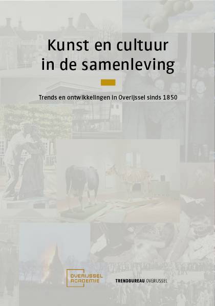 Omslag van de brochure ‘Kunst en cultuur in de samenleving – Trends en ontwikkelingen in Overijssel sinds 1850’.